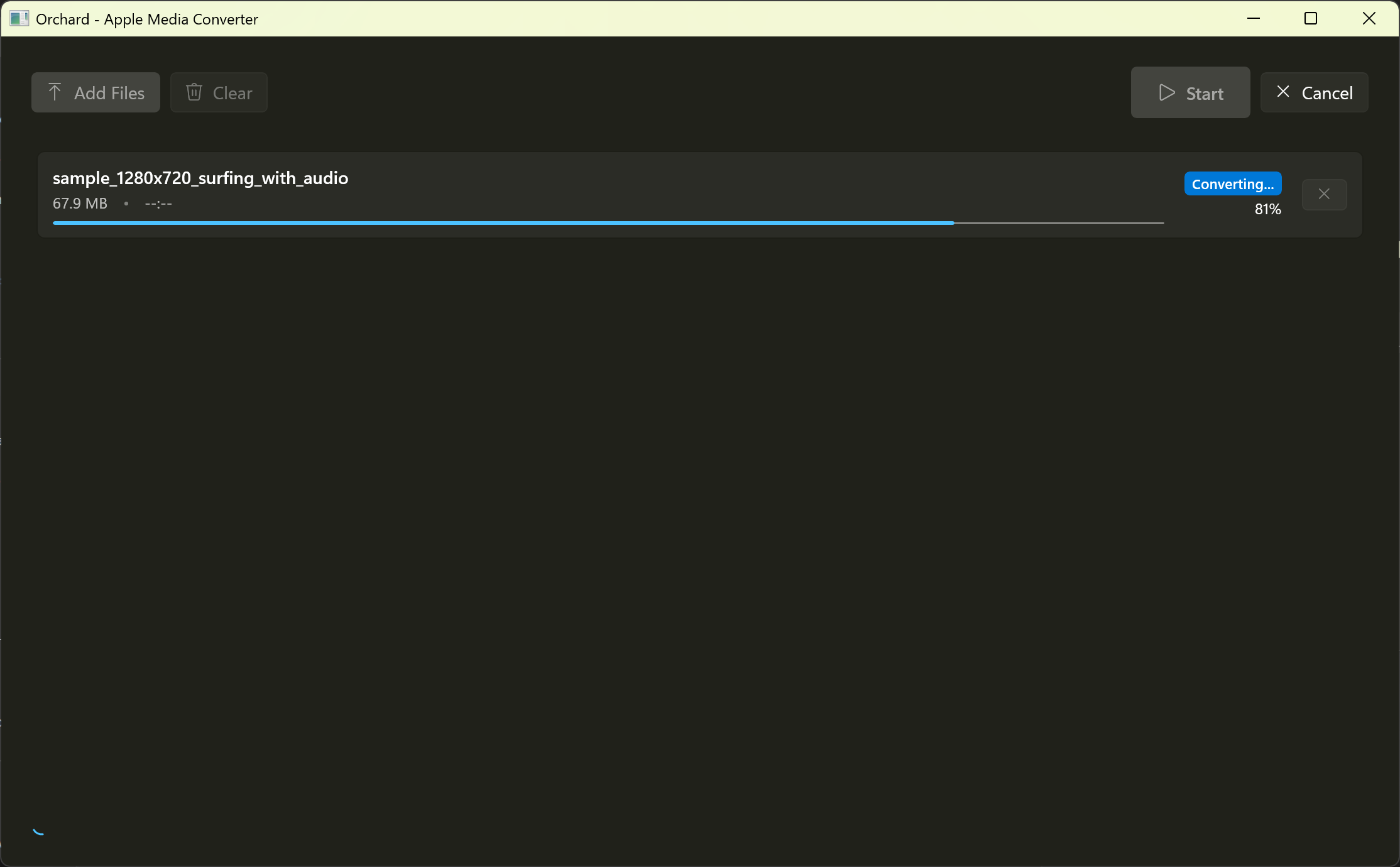 Orchard Converter Windows UI